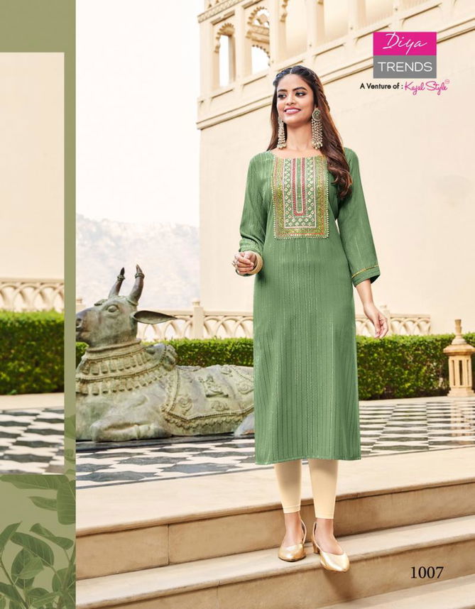 Eternal Vol 1 By Diya Trends Regular Wear Wholesale Designer Kurtis